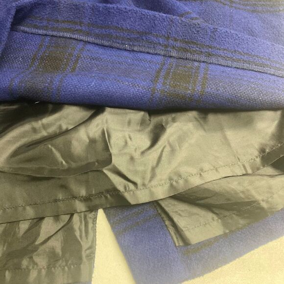 TALBOTS Women’s Wool Blend Mini Skirt Blue&Black Size 16 - Picture 7 of 9